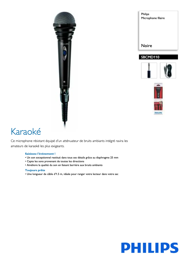 First page image of the manual for SBCMD110