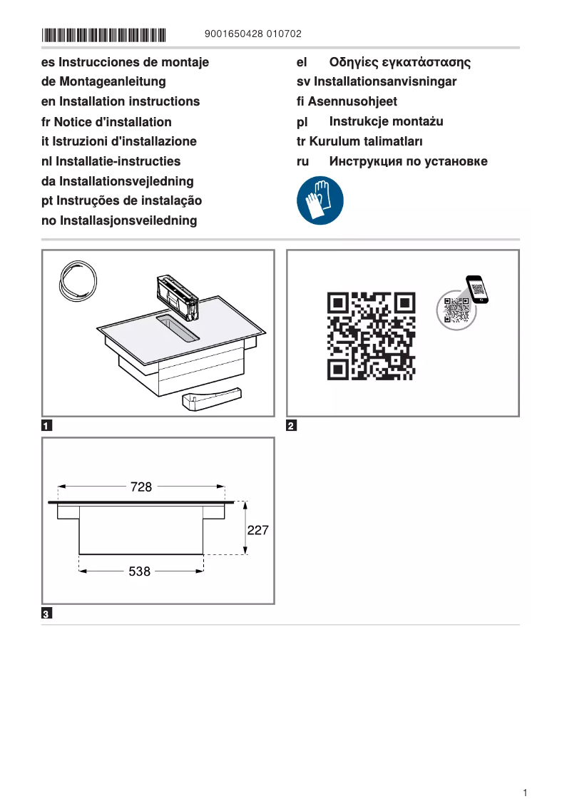 Page 1 of the manual Instructions / Assembly Constructa CV430235