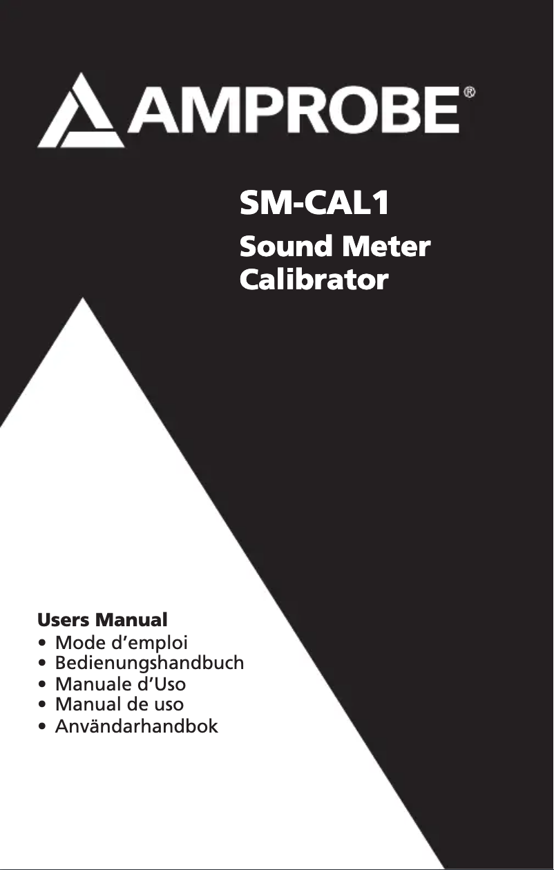 First page image of the manual for SM-CAL1