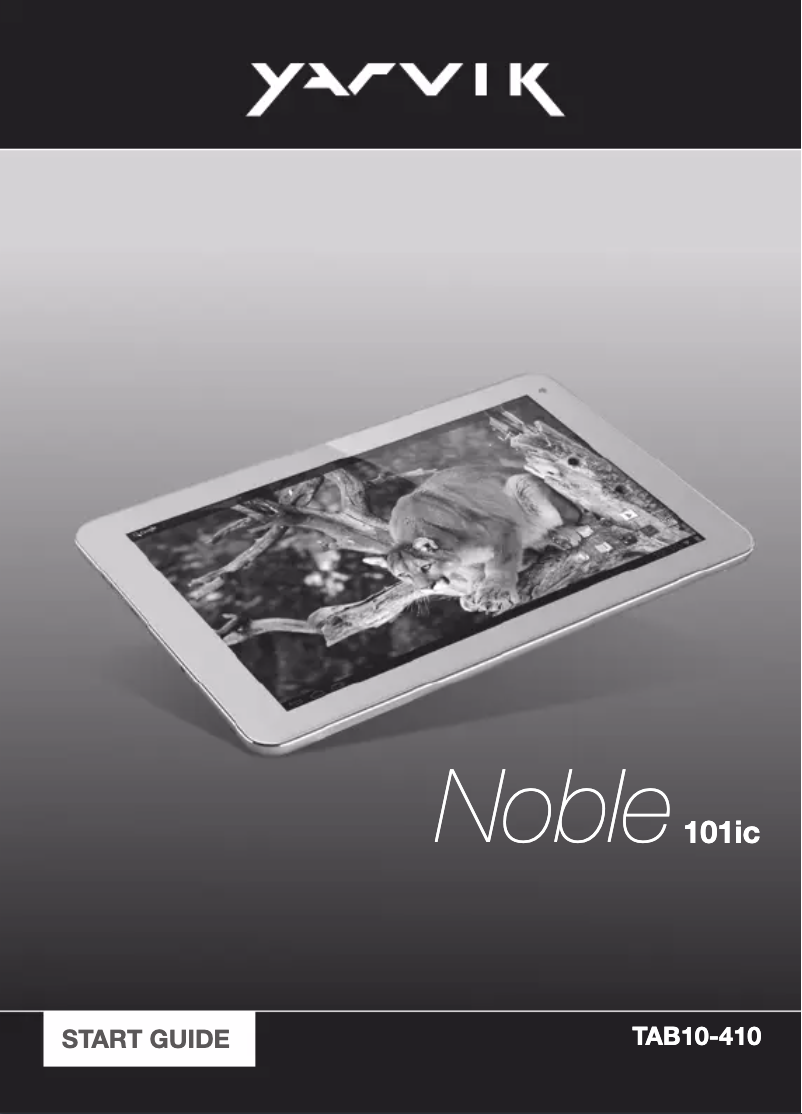 Page 1 of the manual User Manual Yarvik Noble 10"