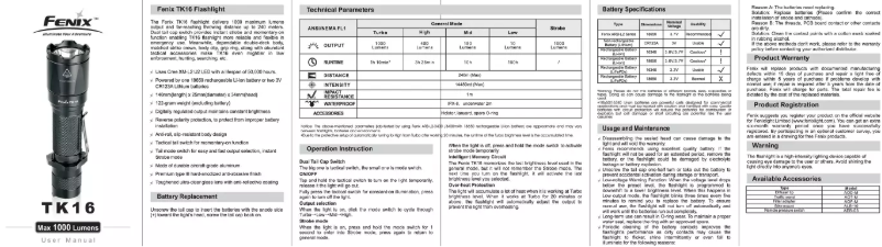 First page image of the manual for TK16