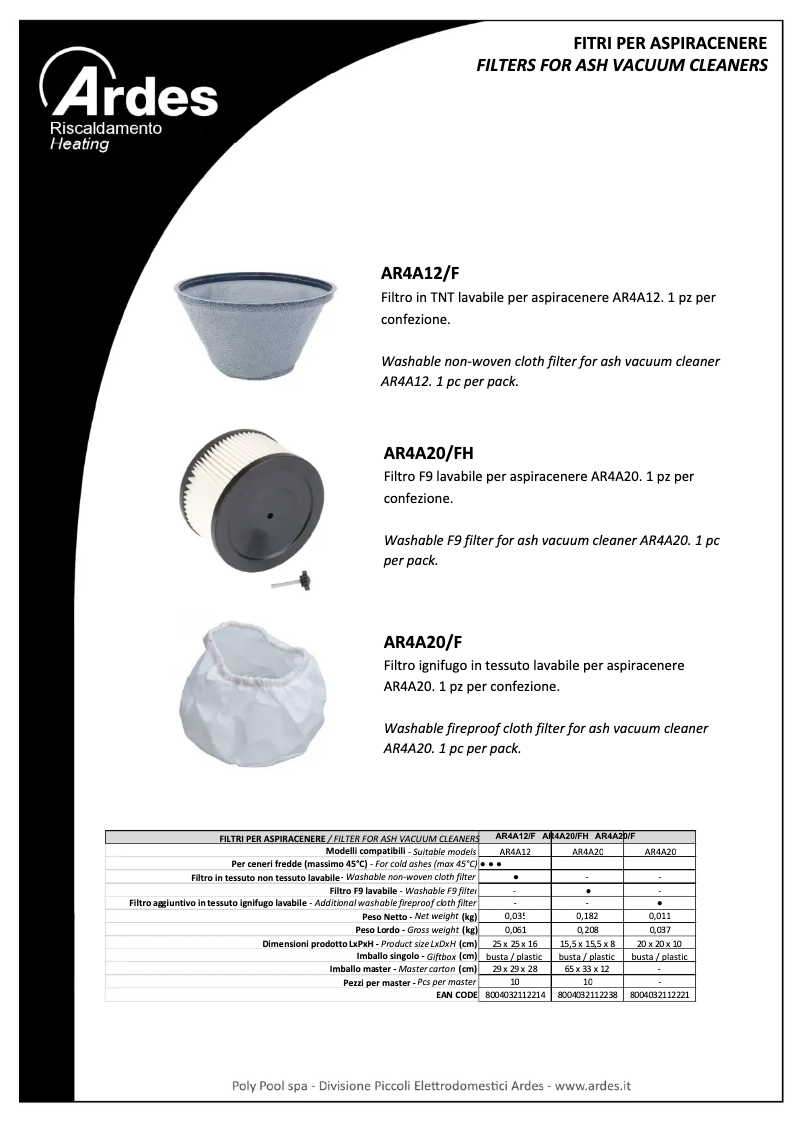 Page 1 of the manual User Manual Ardes AR4A20_F