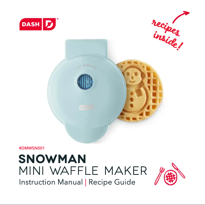 Page 1 of the manual User Manual Dash Snowman Mini DMWSN001FB
