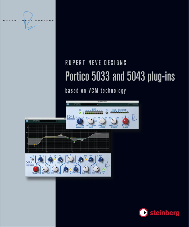 First page image of the manual for RND Portico Plug-ins