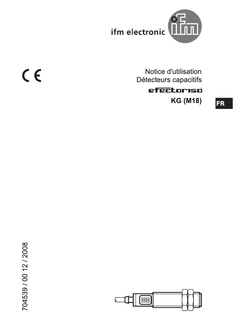 Page 1 of the manual User Manual IFM KG5068