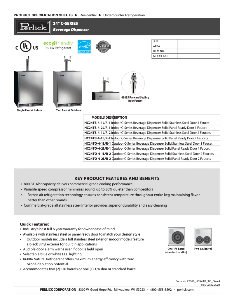 First page image of the manual for HC24TB-4-2R-2