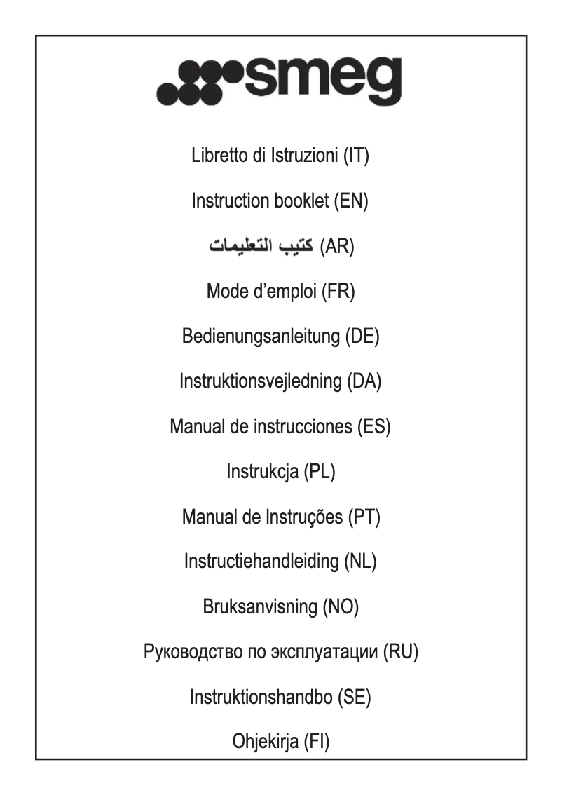 First page image of the manual for KPFA9BL