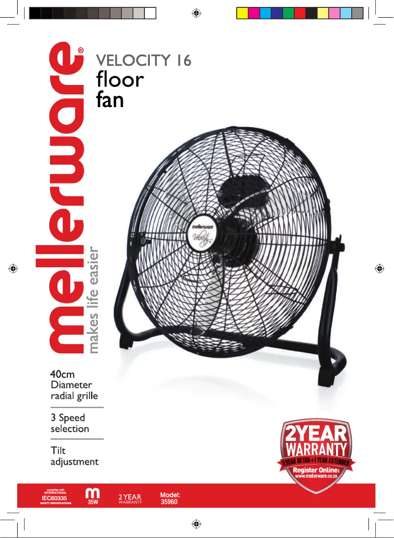 Page 1 of the manual User Manual Mellerware 35960