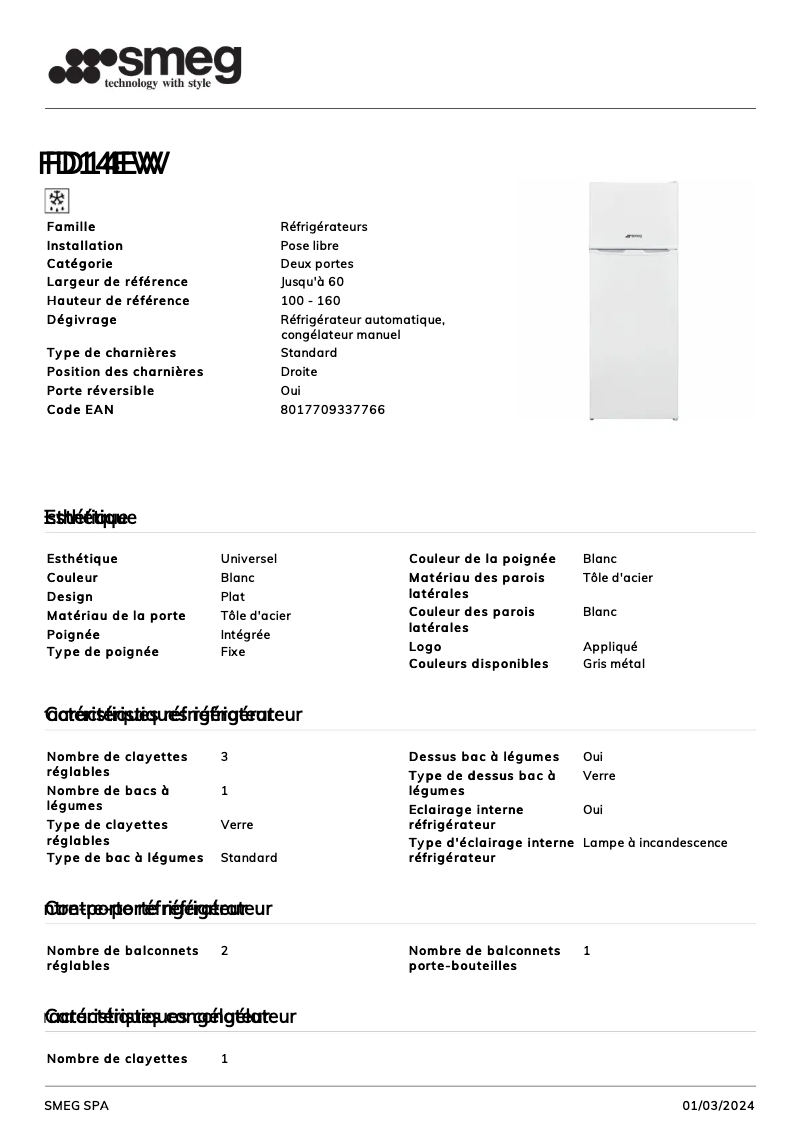 First page image of the manual for FD14EW