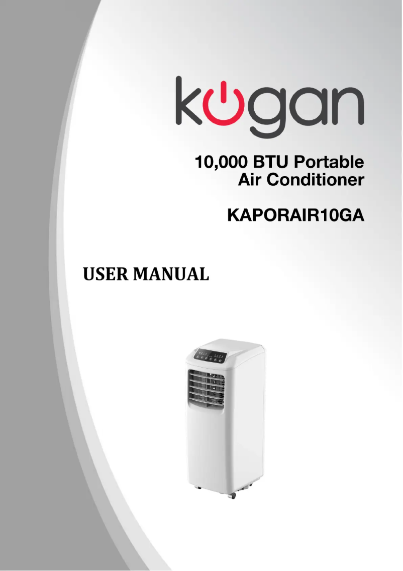 First page image of the manual for KAPORAIR10GA