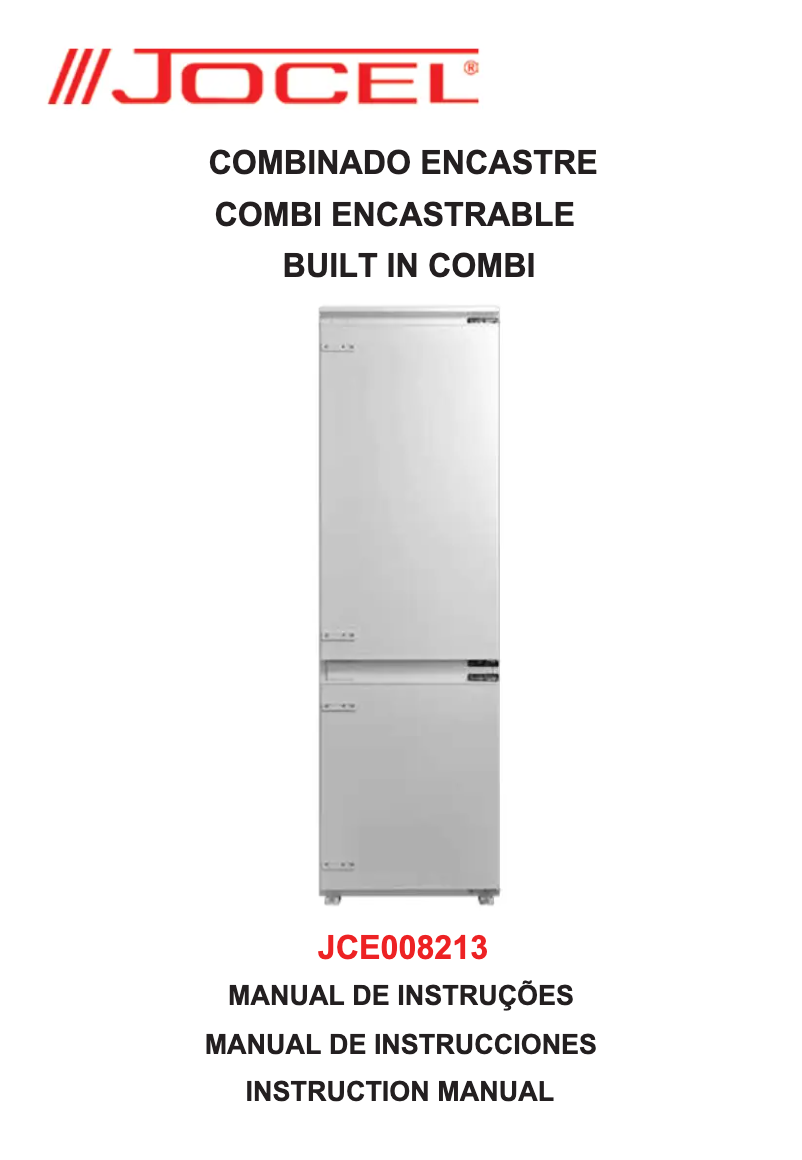 First page image of the manual for JCE008213