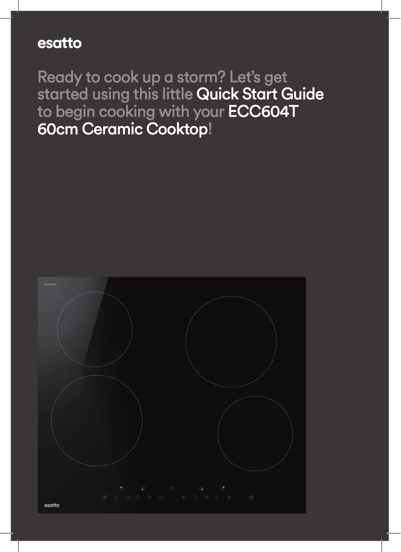 First page image of the manual for ECC604T