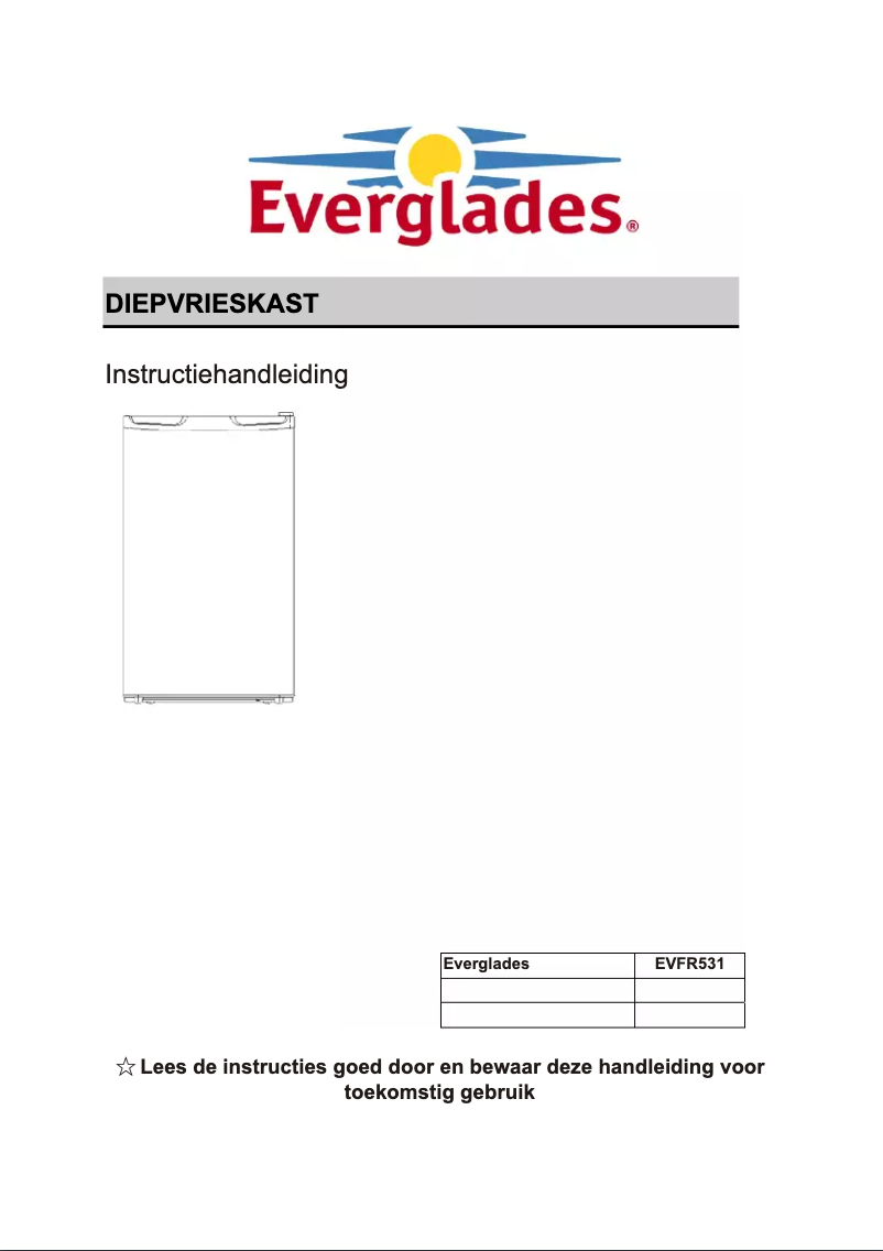 First page image of the manual for EVFR531