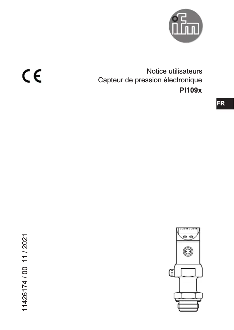 Page 1 of the manual User Manual IFM PI1098