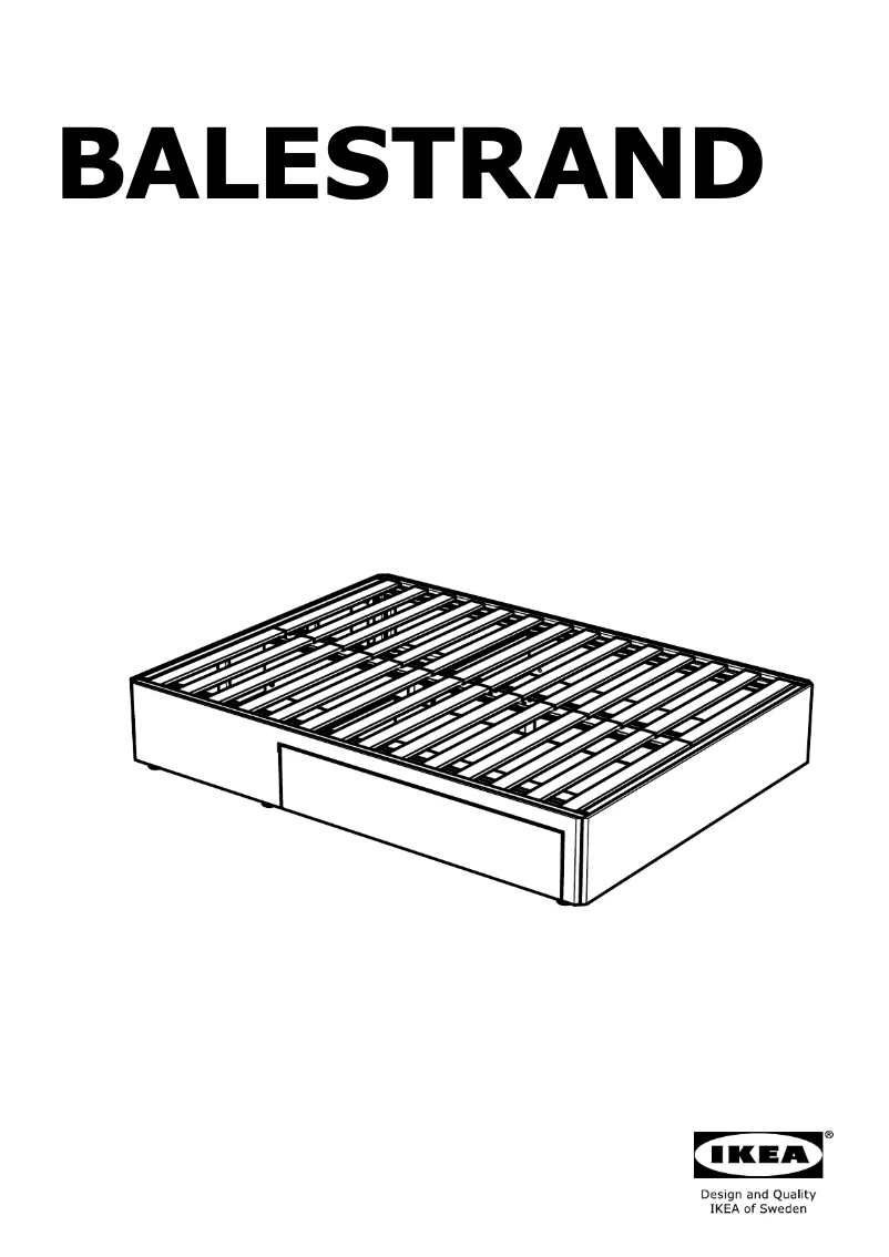 Page 1 of the manual User Manual Ikea BALESTRAND 204.096.39