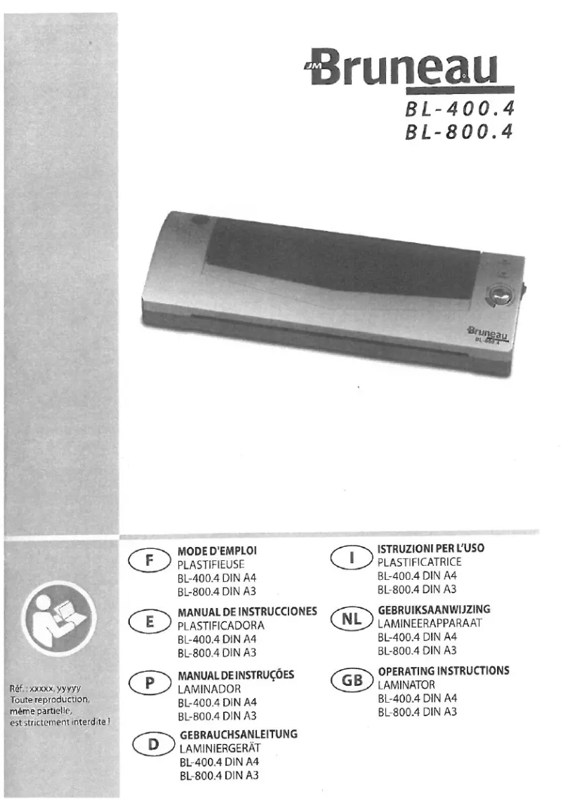 First page image of the manual for BL-400.4