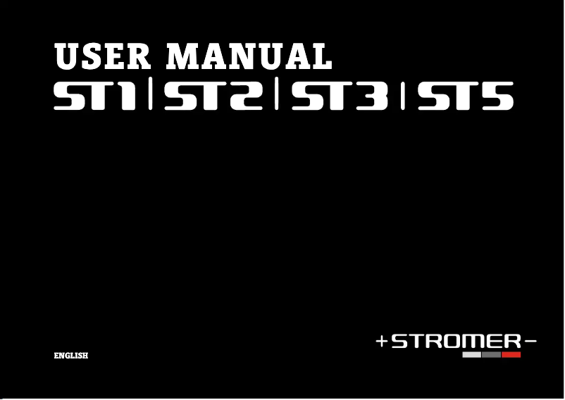 Image de la première page du manuel de l'appareil ST5