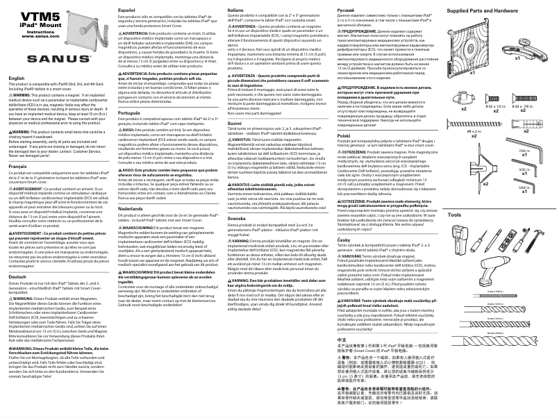First page image of the manual for VTM5