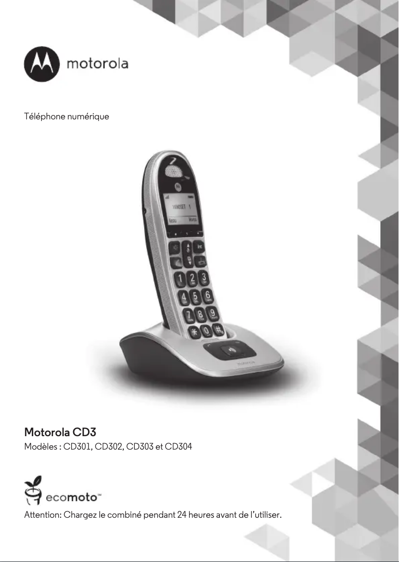 First page image of the manual for CD301