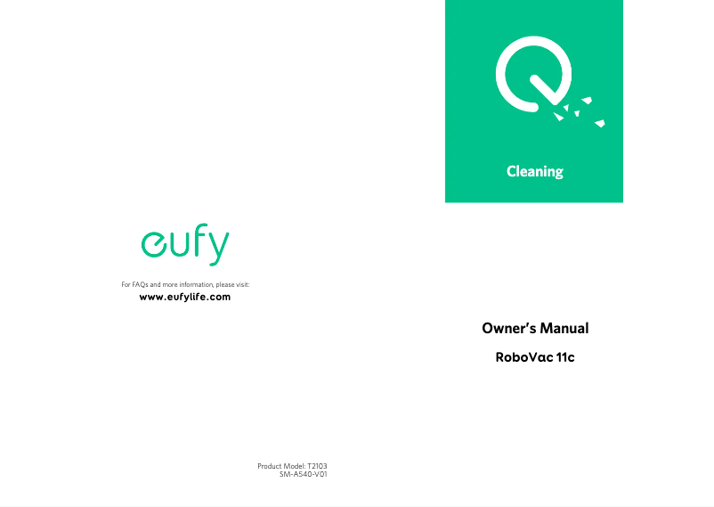 Image de la première page du manuel de l'appareil RoboVac 11c