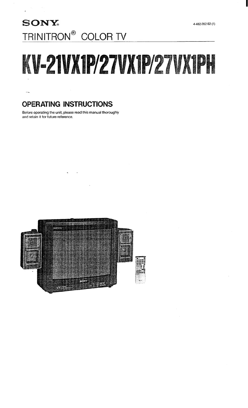 First page image of the manual for KV-21VX1P