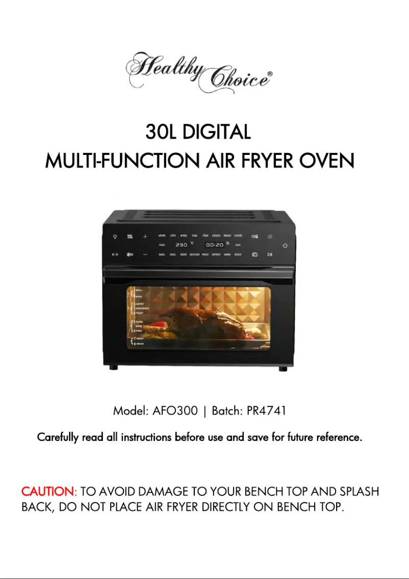 First page image of the manual for AFO300