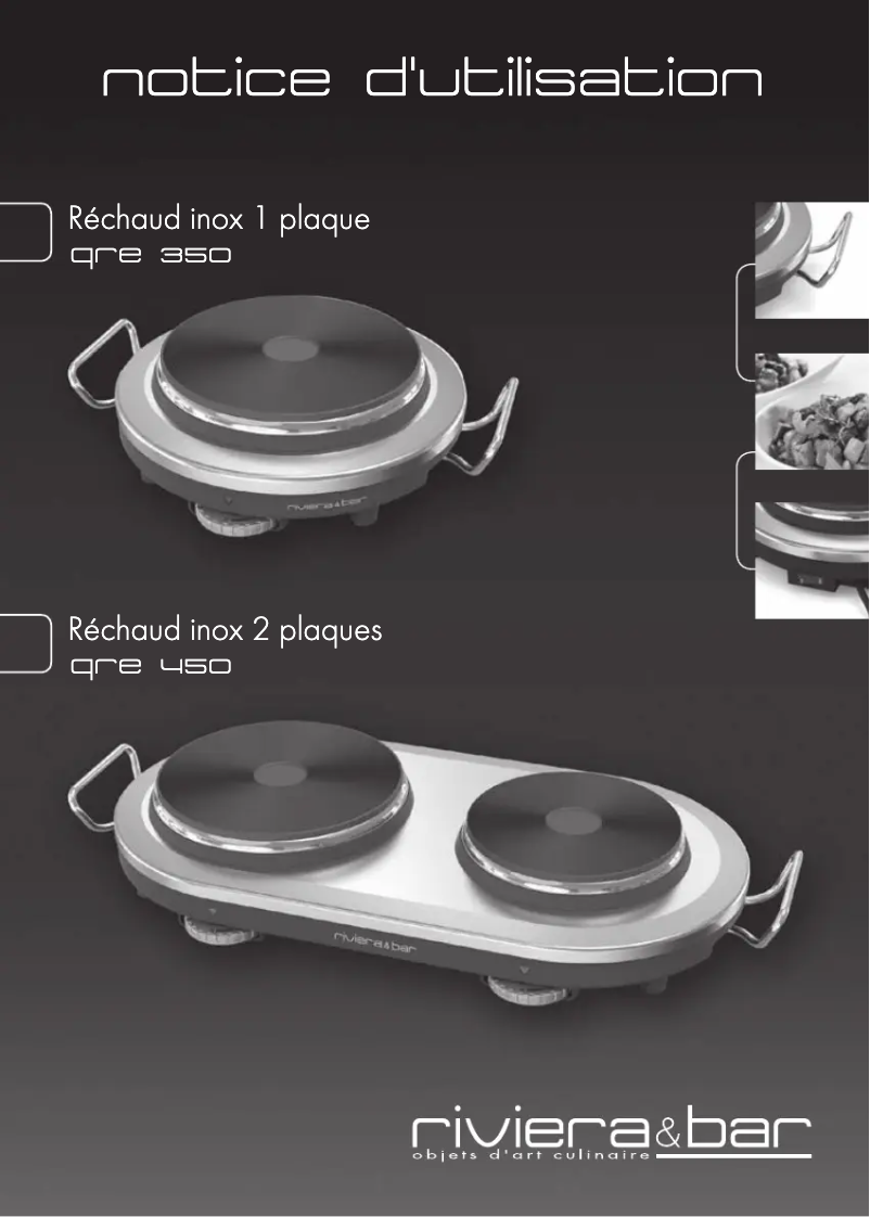 Page 1 of the manual User Manual Riviera & Bar QRE450