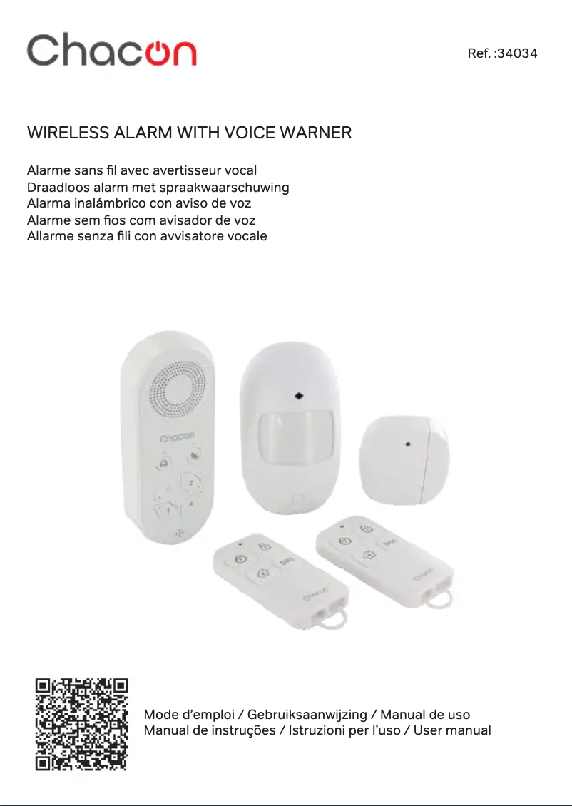 Page 1 of the manual User Manual Chacon 34034