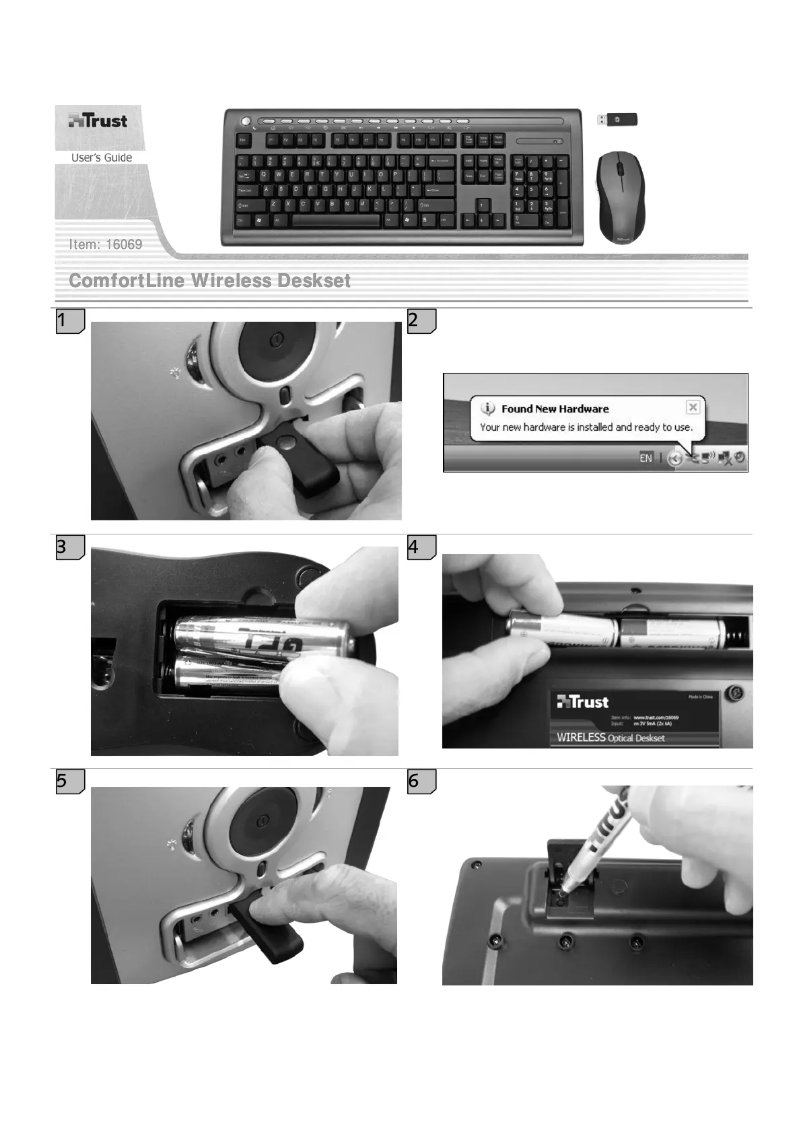 First page image of the manual for 16078