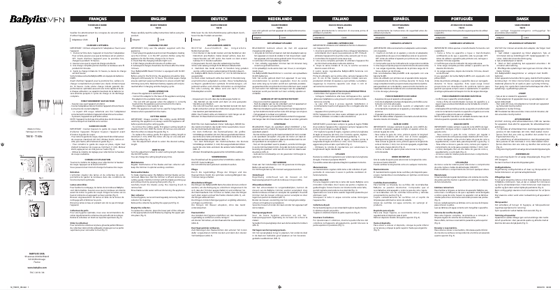 First page image of the manual for for Men Trim+ T831E