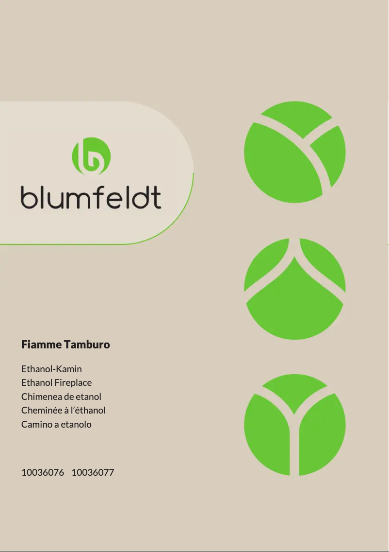 Page 1 of the manual User Manual Blumfeldt Fiamme Tamburo