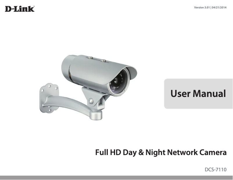 First page image of the manual for DCS-7110