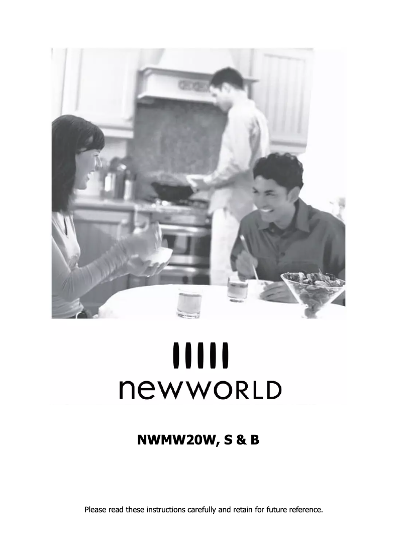 First page image of the manual for NWMW20W