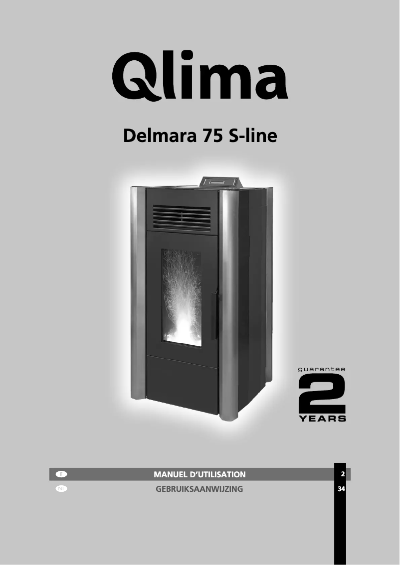 Page 1 of the manual User Manual Qlima Delmara 75 S-line