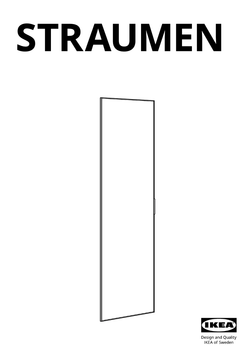 First page image of the manual for STRAUMEN 305.063.19