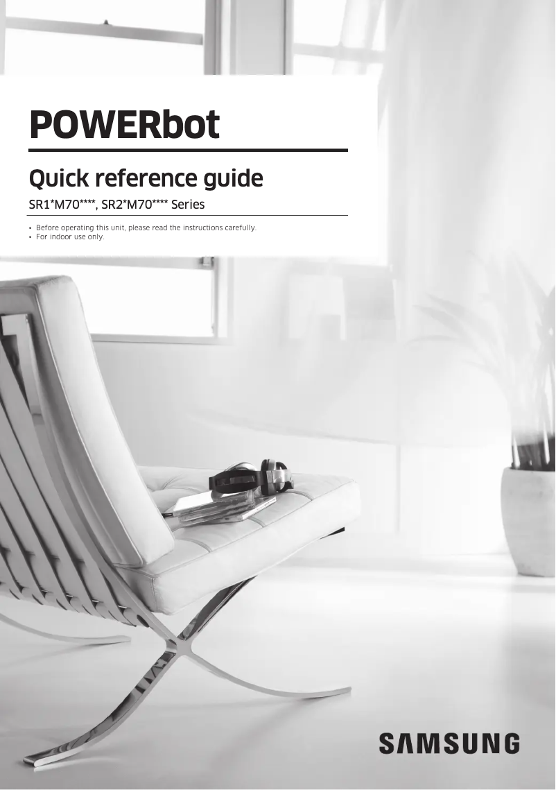 First page image of the manual for POWERbot SR10M703HWG