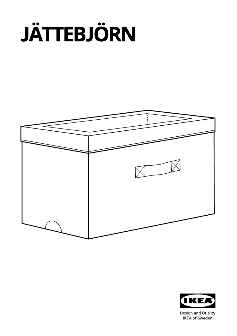 First page image of the manual for JÄTTEBJÖRN 005.742.01