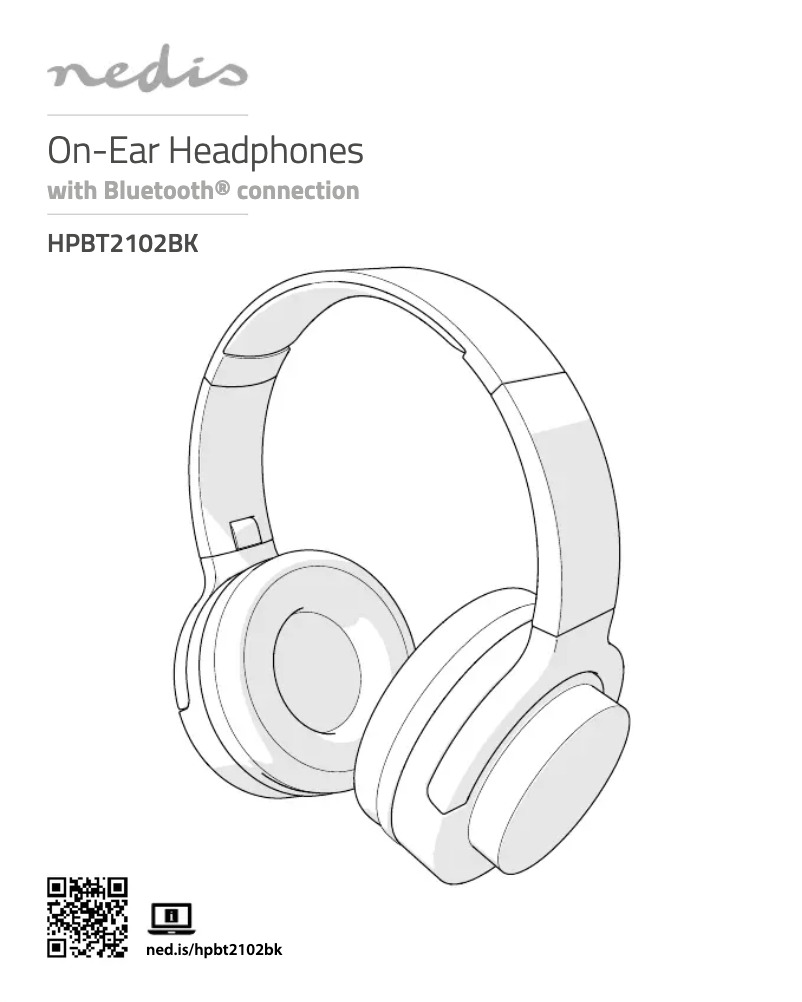 Page 1 of the manual User Manual Nedis HPBT2102BK