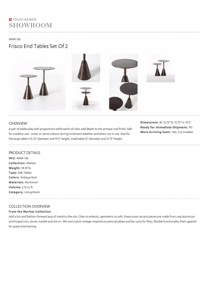 First page image of the manual for IMAR-126