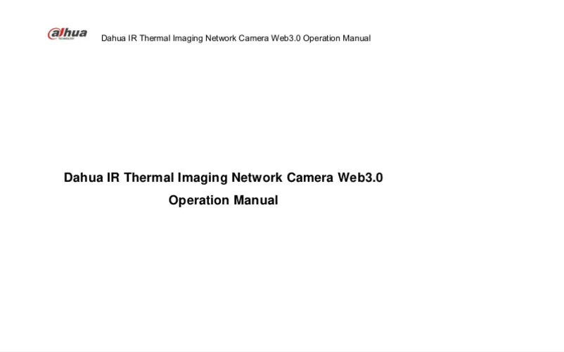 Page 1 of the manual User Manual Dahua Technology DH-TPC-BF5400N-TC