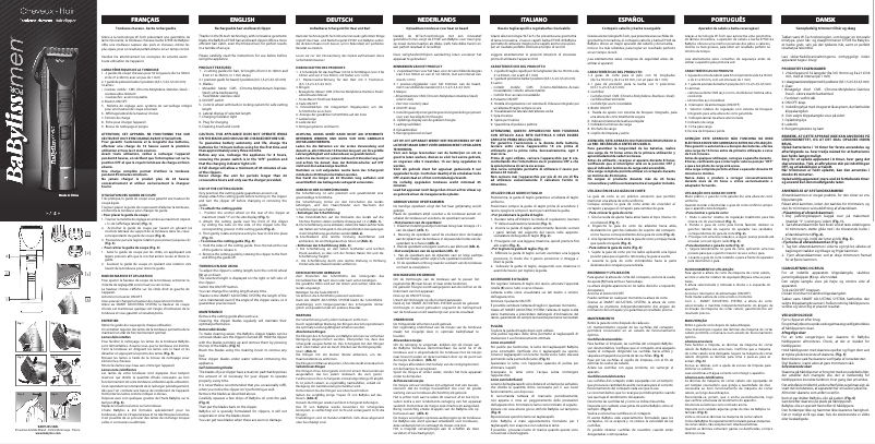 Page 1 of the manual User Manual BaByliss E750E