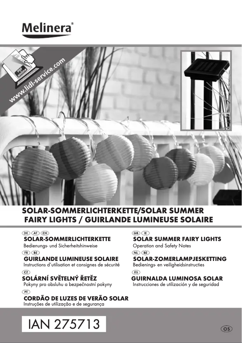 Page 1 of the manual User Manual Melinera IAN 275713