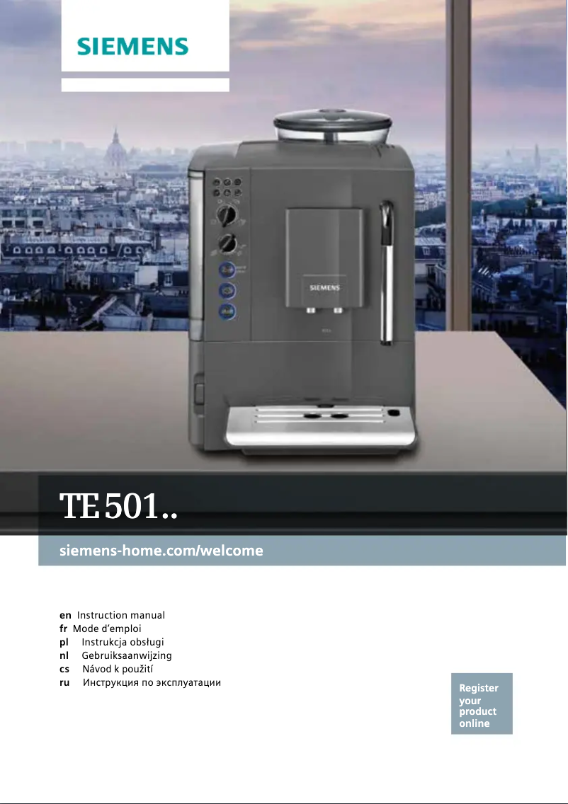 First page image of the manual for EQ.5 TE502506DE