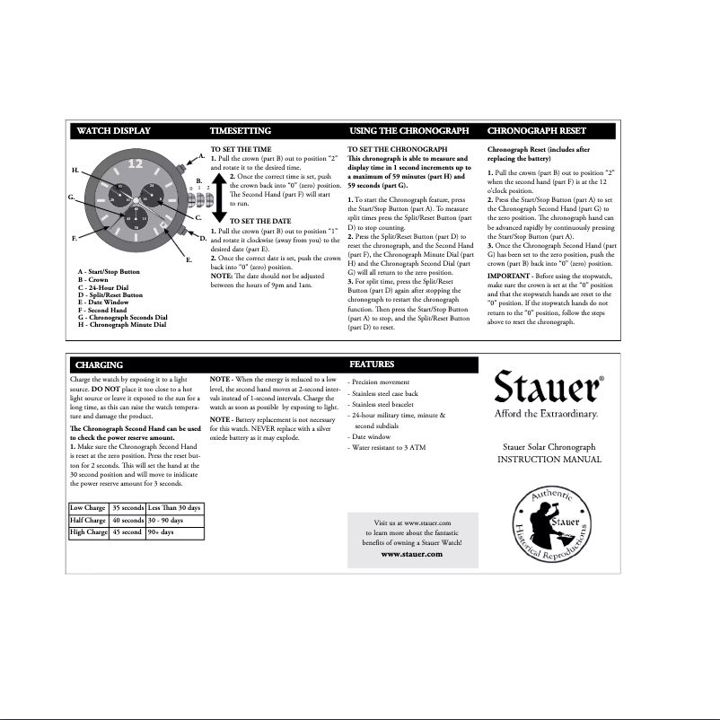 Page 1 of the manual User Manual Stauer 38664