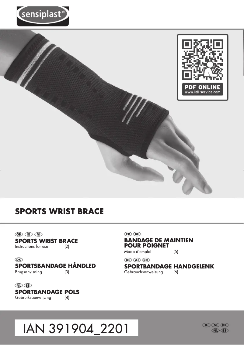 First page image of the manual for IAN 391904