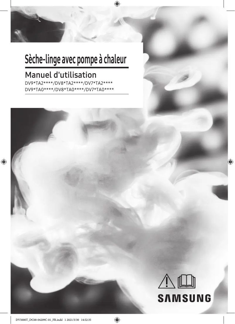 Page 1 of the manual User Manual Samsung DV90TA040TE