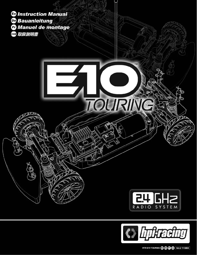 First page image of the manual for E10 Michele Abbate