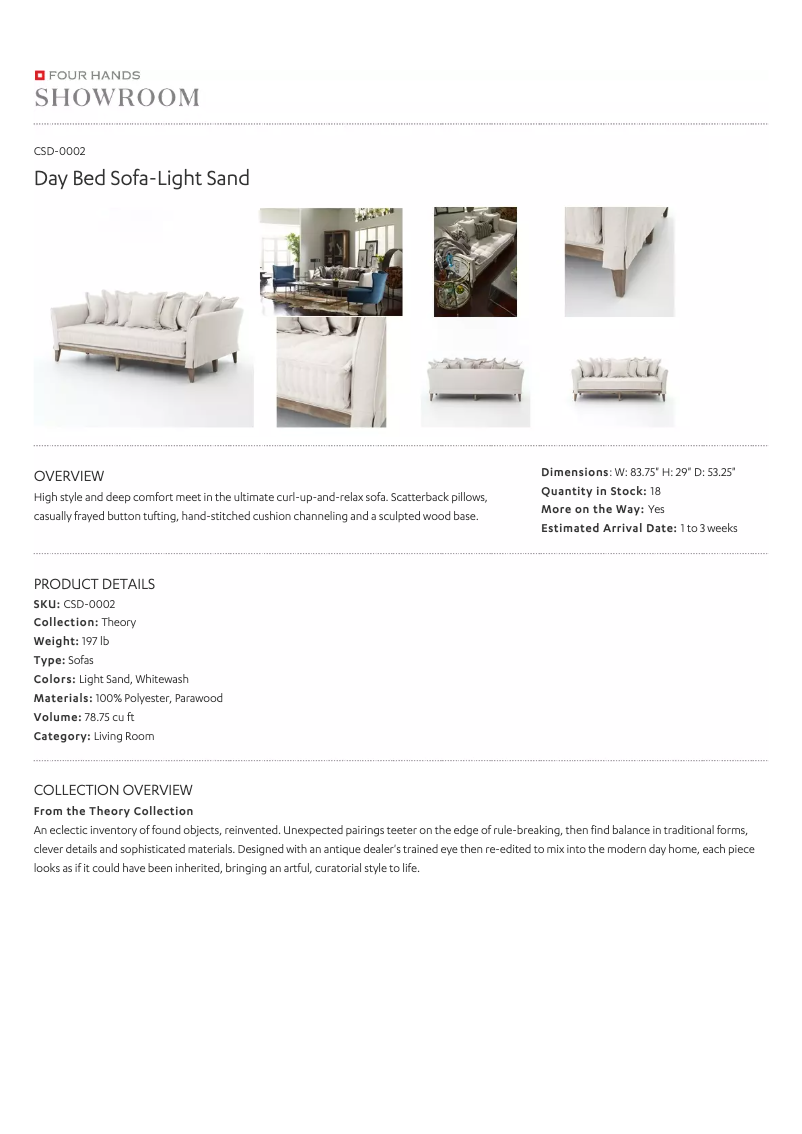 First page image of the manual for CSD-0002