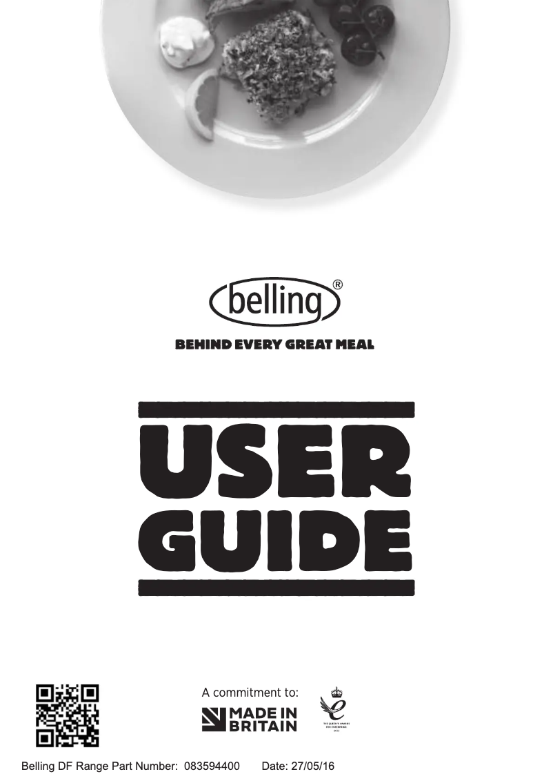 Page 1 of the manual User Manual Belling Cookcentre 90 DFT
