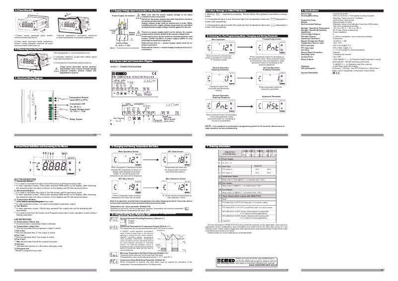 Page 1 of the manual User Manual Emko ESM-3770